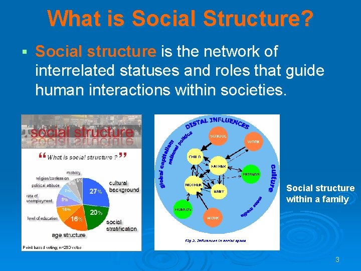 What is Social Structure? § Social structure is the network of interrelated statuses and What is Social Structure? § Social structure is the network of interrelated statuses and