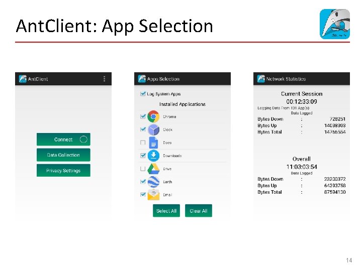 Ant. Client: App Selection 14 