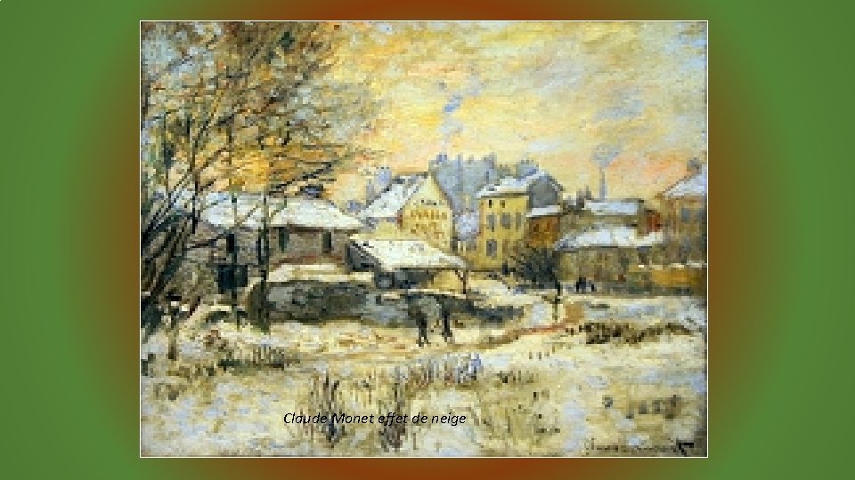 Claude Monet effet de neige 