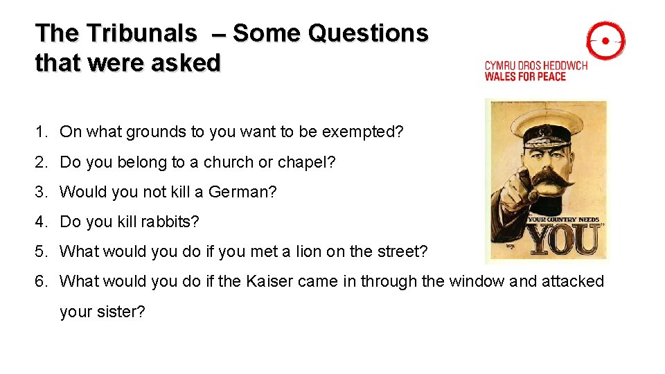 The Tribunals – Some Questions that were asked 1. On what grounds to you