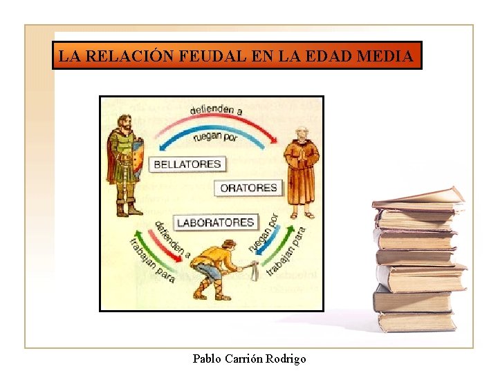 LA RELACIÓN FEUDAL EN LA EDAD MEDIA Pablo Carrión Rodrigo 