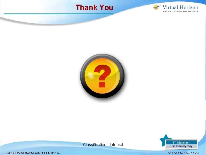 Thank You Classification : Internal 