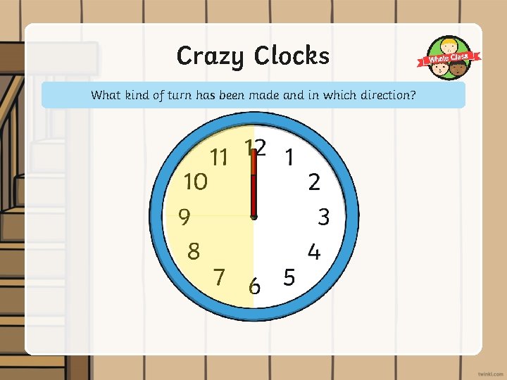 Crazy Clocks What kind of turn has been made and in which direction? 
