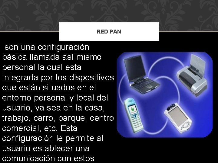 RED PAN son una configuración básica llamada así mismo personal la cual esta integrada