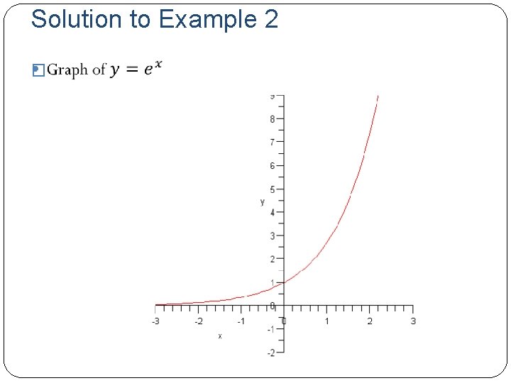Solution to Example 2 � 