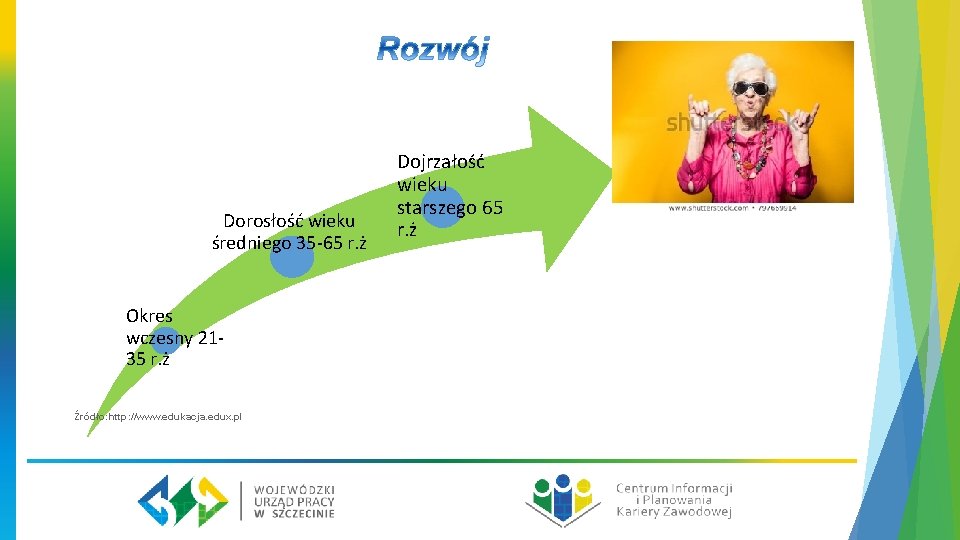 Dorosłość wieku średniego 35 -65 r. ż Okres wczesny 2135 r. ż Źródło: http: