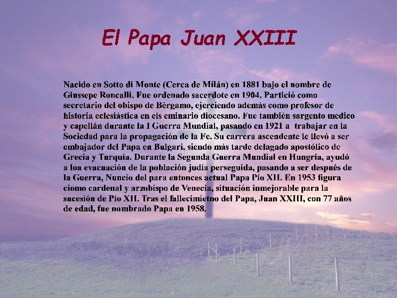 El Papa Juan XXIII 