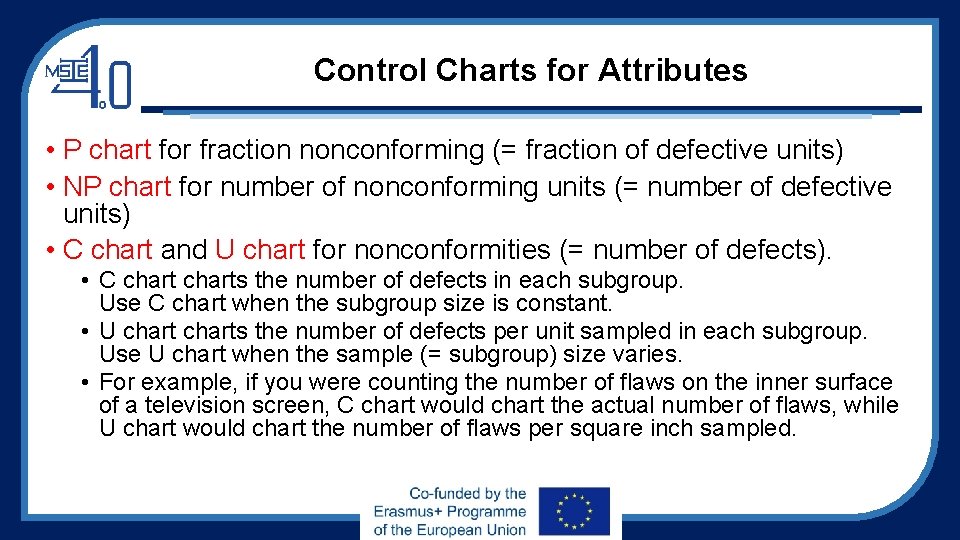 Control Charts for Attributes • P chart for fraction nonconforming (= fraction of defective Control Charts for Attributes • P chart for fraction nonconforming (= fraction of defective