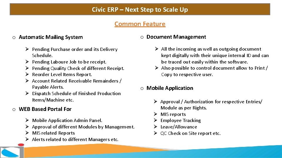 Civic ERP – Next Step to Scale Up Common Feature o Automatic Mailing System