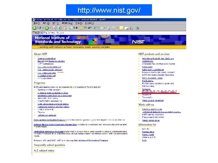 http: //www. nist. gov/ 