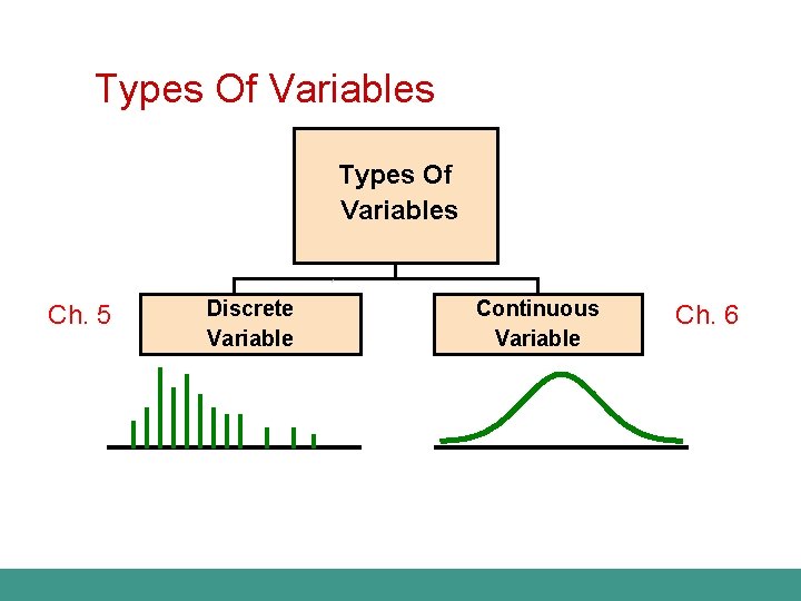 Types Of Variables Ch. 5 Discrete Variable Continuous Variable Ch. 6 