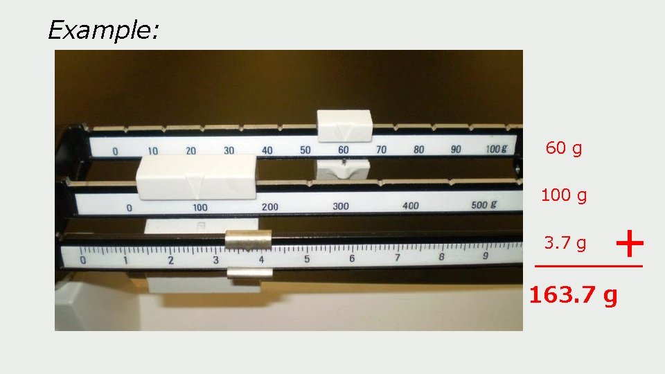 Example: 60 g 100 g 3. 7 g 163. 7 g 