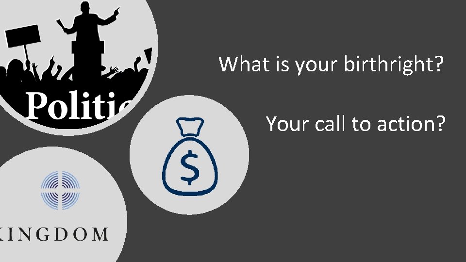 What is your birthright? Your call to action? 