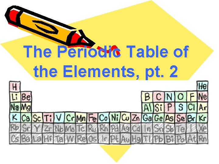 The Periodic Table of the Elements, pt. 2 
