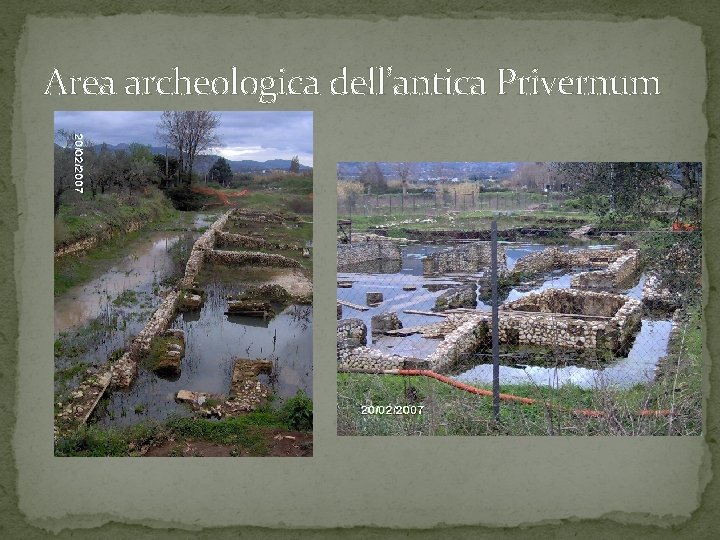 Area archeologica dell’antica Privernum 