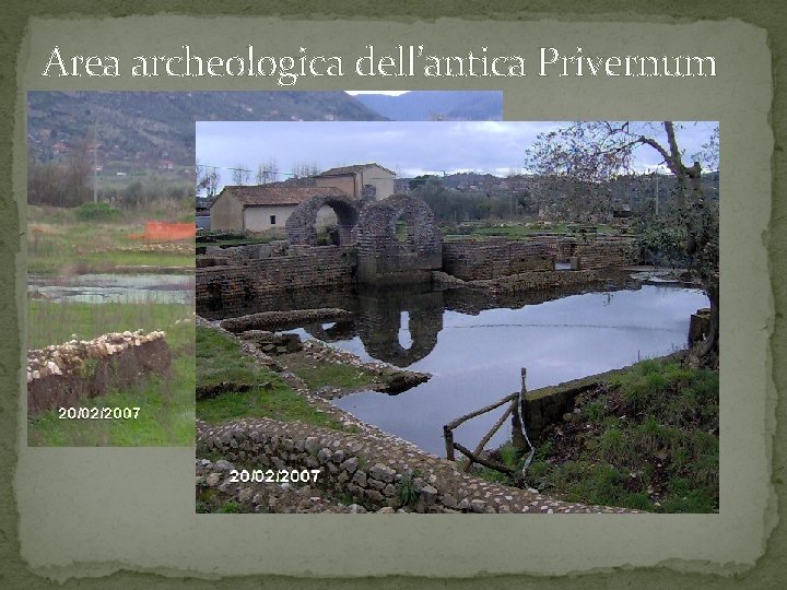 Area archeologica dell’antica Privernum 