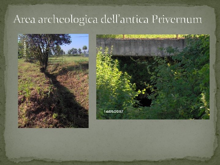 Area archeologica dell’antica Privernum 