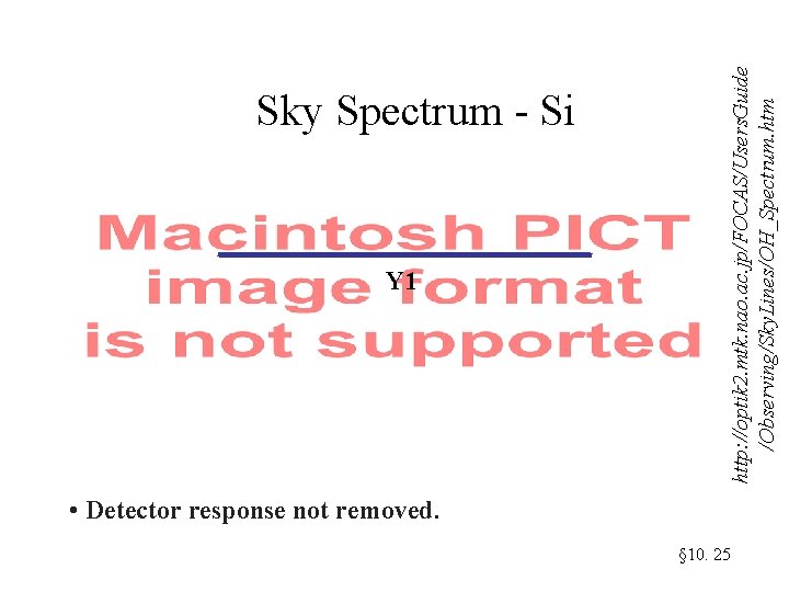 Y 1 http: //optik 2. mtk. nao. ac. jp/FOCAS/Users. Guide /Observing/Sky. Lines/OH_Spectrum. htm Sky