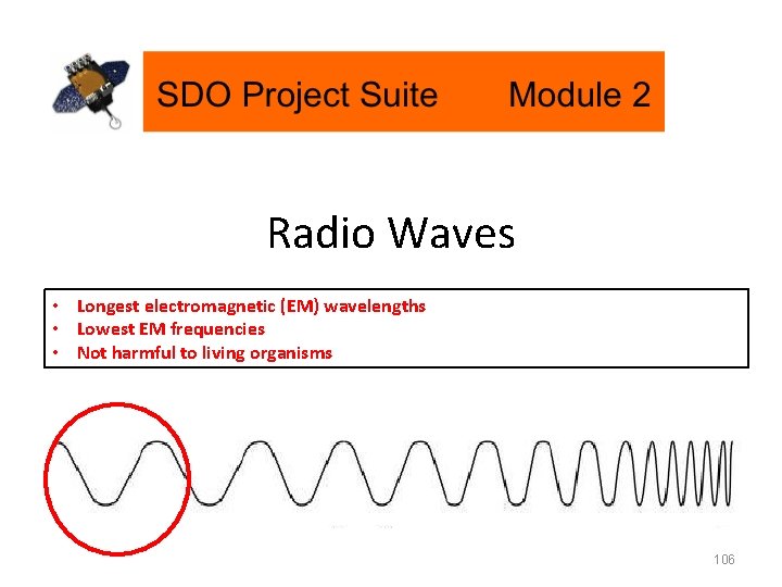 Radio Waves • Longest electromagnetic (EM) wavelengths • Lowest EM frequencies • Not harmful