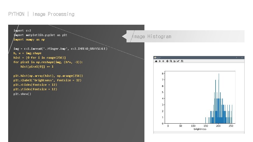 PYTHON | Image Processing import cv 2 import matplotlib. pyplot as plt import numpy