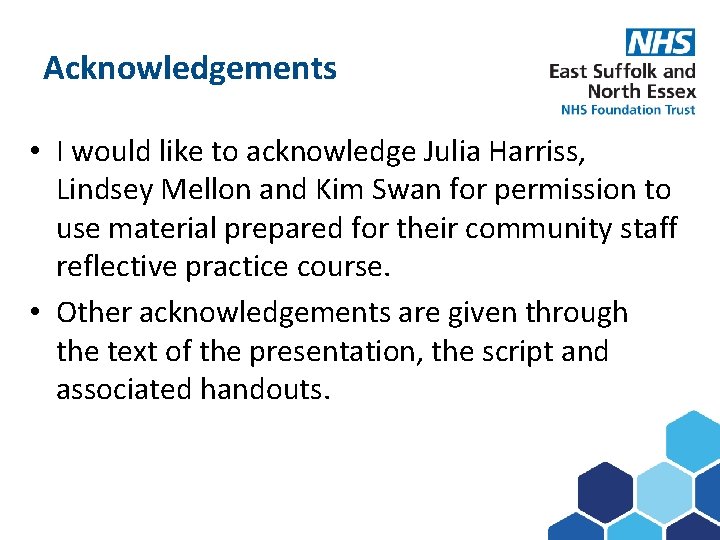 Acknowledgements Subject here • I would like to acknowledge Julia Harriss, Lindsey Mellon and
