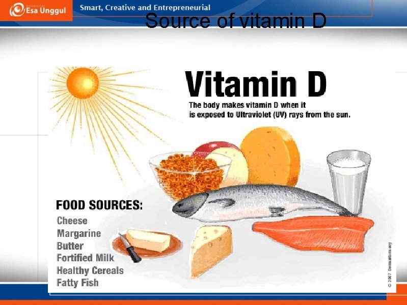 Source of vitamin D 