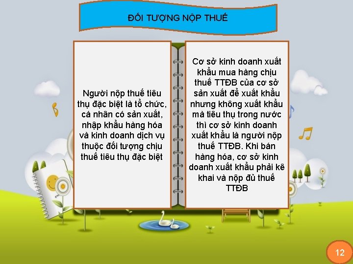 ĐỐI TƯỢNG NỘP THUẾ Người nộp thuế tiêu thụ đặc biệt là tổ chức,