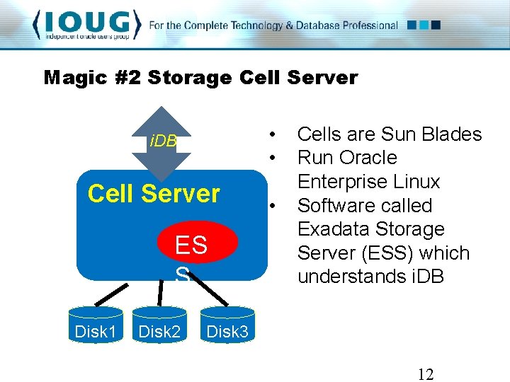Magic #2 Storage Cell Server • • i. DB Cell Server ES S Disk Magic #2 Storage Cell Server • • i. DB Cell Server ES S Disk