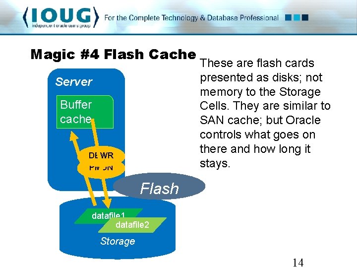 Magic #4 Flash Cache Server Buffer cache DBWR PMON These are flash cards presented Magic #4 Flash Cache Server Buffer cache DBWR PMON These are flash cards presented