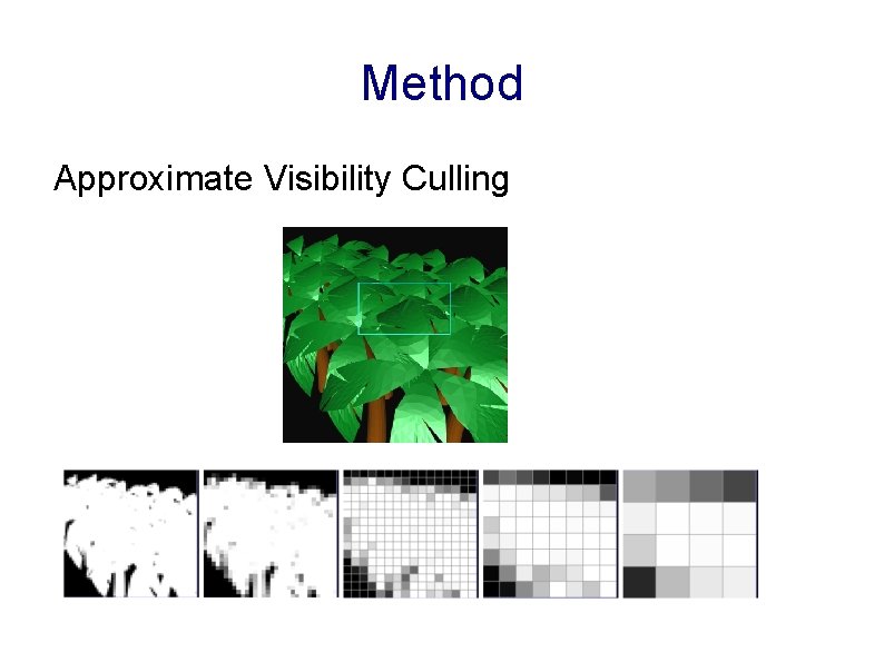 Method Approximate Visibility Culling 