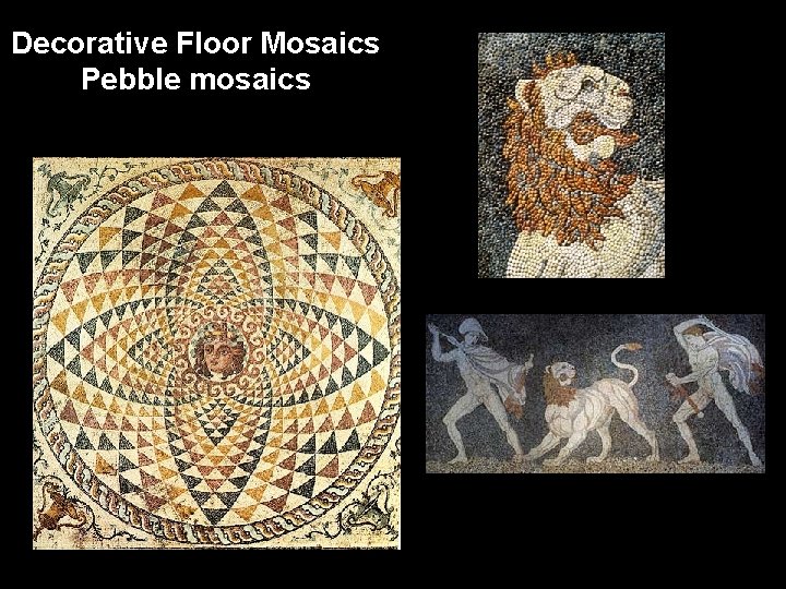 Decorative Floor Mosaics Pebble mosaics 