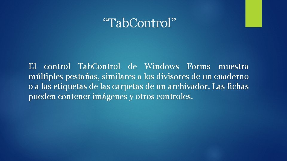 Exposicin acerca de Tab Control y Menu Strip