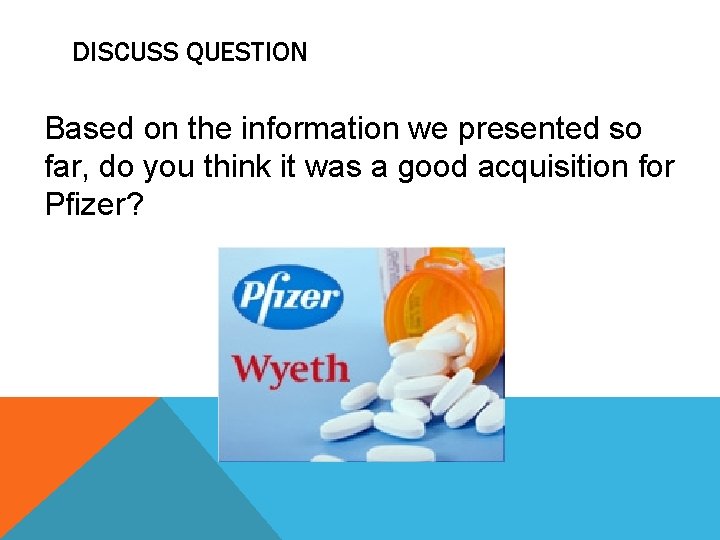 DISCUSS QUESTION Based on the information we presented so far, do you think it
