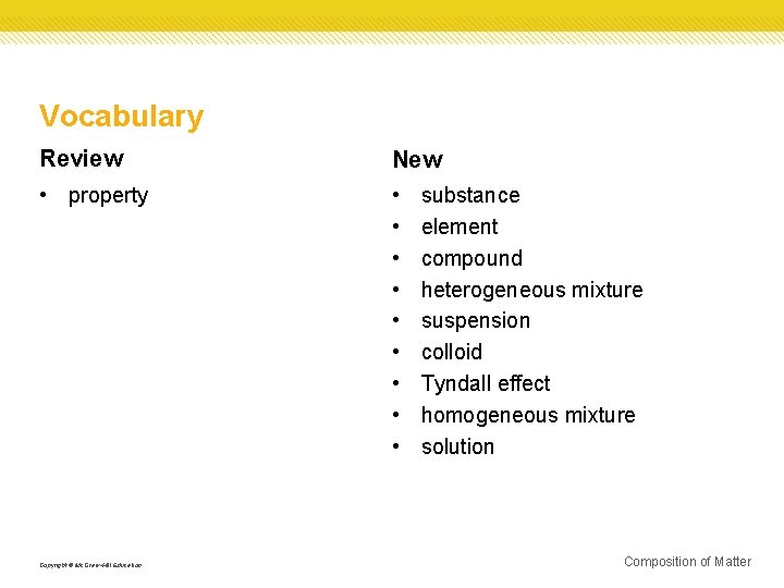 Essential Questions What are the differences between substances