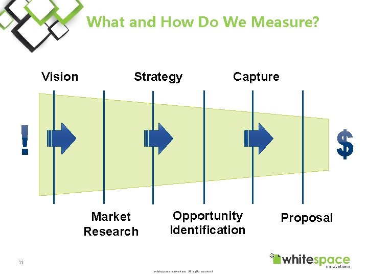 What and How Do We Measure? Vision Strategy Market Research Capture Opportunity Identification 11