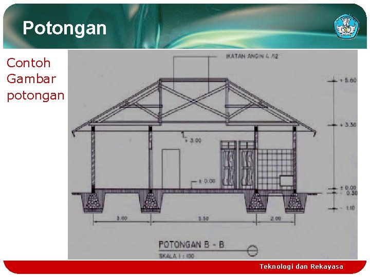 Potongan Contoh Gambar potongan Teknologi dan Rekayasa 