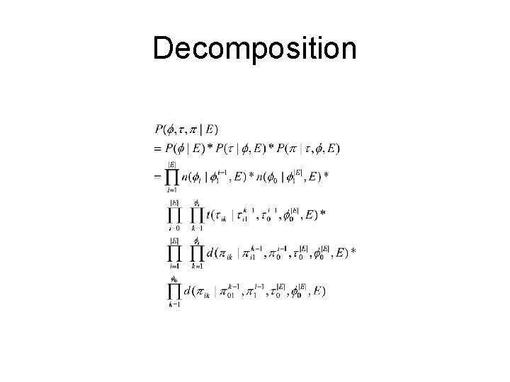 Decomposition 
