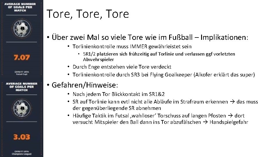 Tore, Tore • Über zwei Mal so viele Tore wie im Fußball – Implikationen: