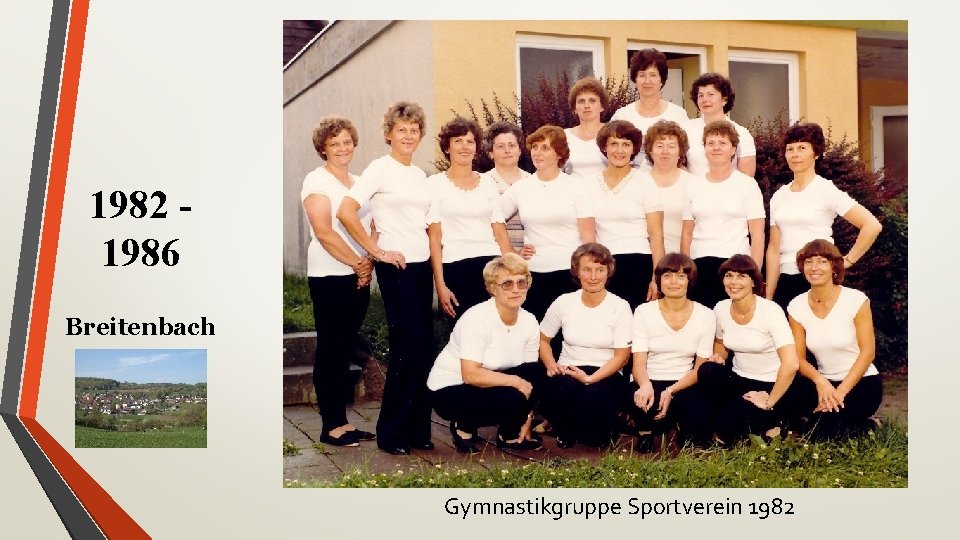 1982 1986 Breitenbach Gymnastikgruppe Sportverein 1982 