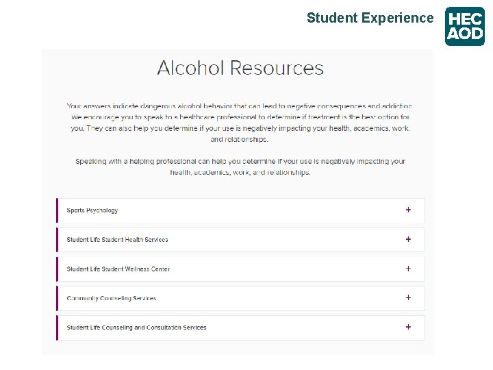 Student Experience 