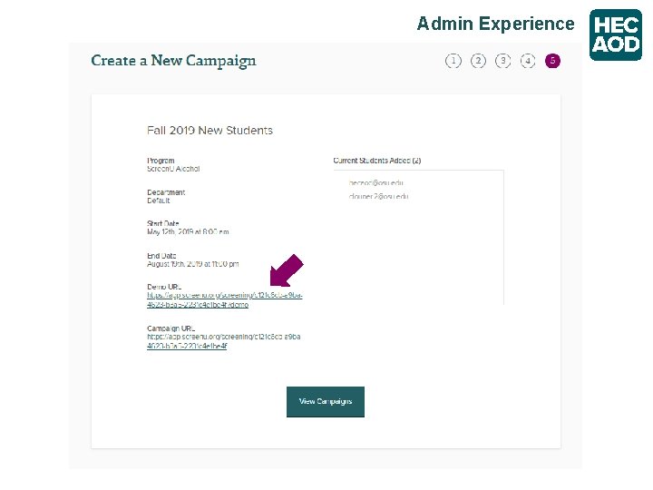 Admin Experience 