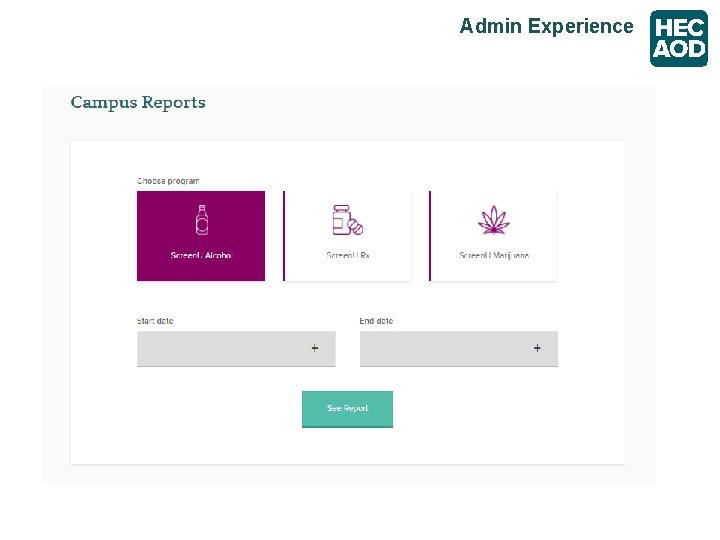 Admin Experience 