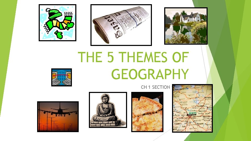 THE 5 THEMES OF GEOGRAPHY CH 1 SECTION 1 NOTES 