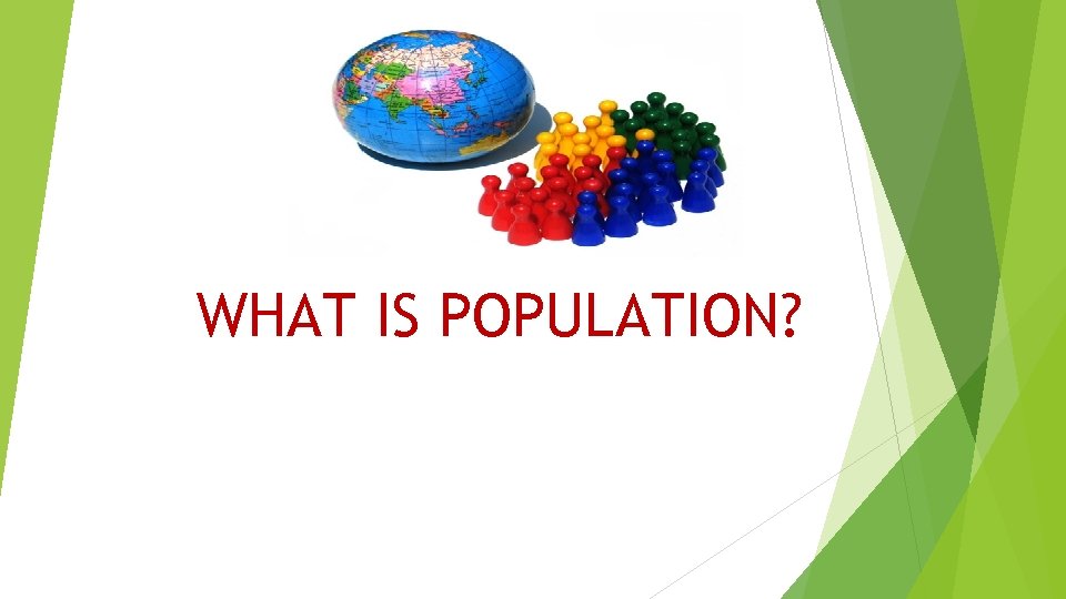 WHAT IS POPULATION? 