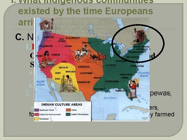 I. What indigenous communities existed by the time Europeans arrived? C. Northeast 1. Iroquois