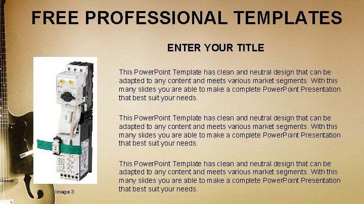 FREE PROFESSIONAL TEMPLATES ENTER YOUR TITLE This Power. Point Template has clean and neutral