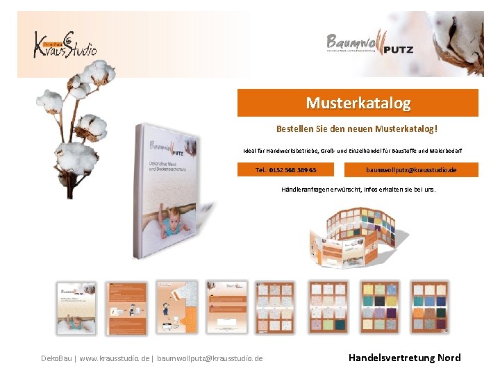 Musterkatalog Bestellen Sie den neuen Musterkatalog! Ideal für Handwerksbetriebe, Groß- und Einzelhandel für Baustoffe