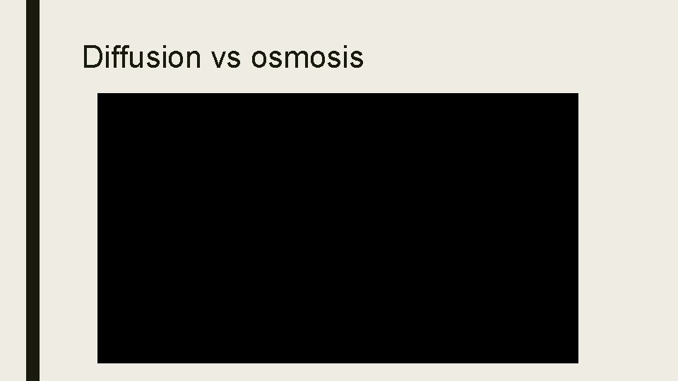 Diffusion vs osmosis 
