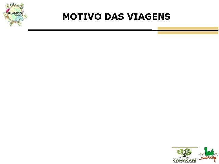 MOTIVO DAS VIAGENS 