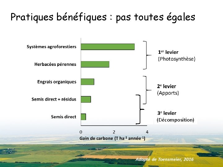 Pratiques bénéfiques : pas toutes égales (Décomposition) 